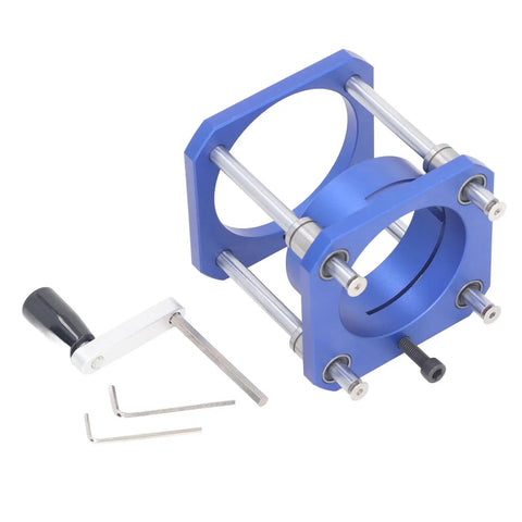 Heavy Duty Router Table Lift Kit For Woodwork, 0 To 54 Mm Slick Fine Tuning, Bulletproof Aluminum Build, components including wrench and handle.