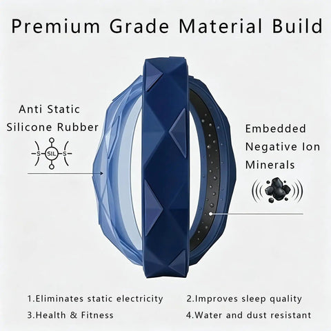Anti Static Wristband 3 Pack Adjustable Silicone Bracelet For Winter Static Relief Natural Static Discharge Improve Sleep Waterproof Wrist Strap One Size Fits Most