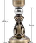 Stylish Brushed Red Bronze Door Stopper With Hidden Catch To Save Skirting Boards and Protect Walls From Dings Using Strong Magnetic Hold For A Slam Free Home Without Needing Nails Or Drills Anywhere, showing dimensions and design.