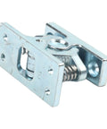 Spring-loaded zinc alloy Double Roller Door Catch Stopper Latch for camper RV boat cabinets and drawers, angled view.