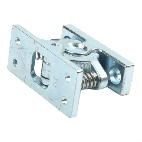 Spring-loaded zinc alloy Double Roller Door Catch Stopper Latch for camper RV boat cabinets and drawers, angled view.