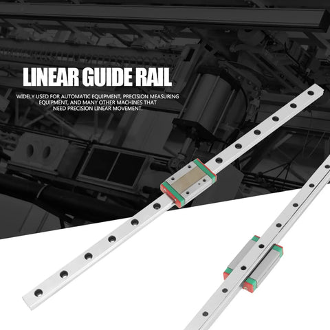 MGN12H 350mm Linear Guide Rail With Block For CNC Machines And 3D Printers Bearing Steel 12mm Width Precision Linear Motion