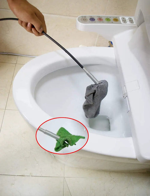 63 Inch Flexible Grabber Tool With Retractable Claw For Hair Debris And Drain Clogs Unclog Drains Sinks Toilets And Dryer Vents With Easy Reach Snaking Aid And Cable Retrieval
