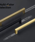Multi-color selection with 10 Pack 5 Inch Solid Cabinet Handles Champagne Bronze Cabinet Pulls For Kitchen Drawers.