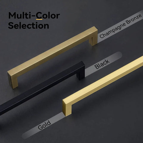 Multi-color selection with 10 Pack 5 Inch Solid Cabinet Handles Champagne Bronze Cabinet Pulls For Kitchen Drawers.