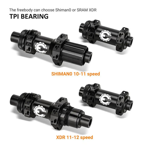 Road Disc Brake Carbon Wheelset 700c hubs TPI bearing Shimano 10-11 speed XDR 11-12 speed options for smooth rolling