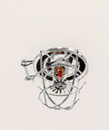 Heavy Duty Fire Sprinkler Head Covers 2 Pack Tool Free Impact Blocker For Vandalism smooth ceiling setup chrome guard