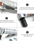 90 Degree Pneumatic Die Grinder Kit Bad Boy High Octane 25000 RPM Aluminum Body Compact Air Angle Tool showing detailed components.