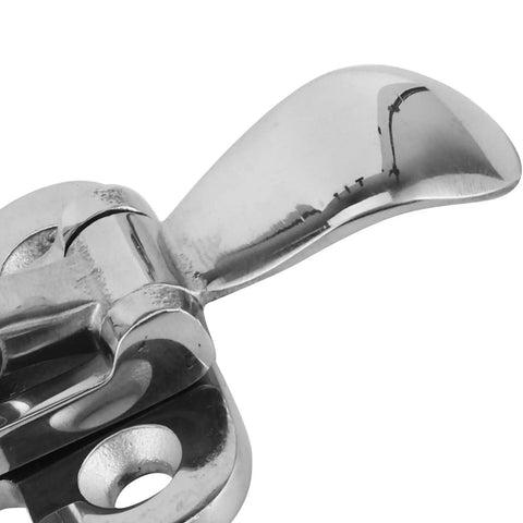 Marine Grade 316 Stainless Steel Toggle Clamp Latch Catch With Anti Rattle Hasp, Heavy Duty Mirror Finish Fastener For Boat Yacht RV Truck And Secure Storage Needs close-up