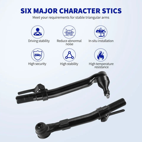 Front Steering Suspension Kit For 2005 2016 Ford F 250 F 350 Super Duty 4x4 Heavy Duty Includes Upper And Lower Ball Joints Outer Tie Rods Drag Link And Adjustment Sleeve Nine Piece Complete Front End Upgrade steering components