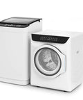 Portable Washer And Dryer Combo Full Automatic Top Load Laundry Pair For Apartments Dorms with LED panel and steel tub.