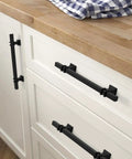 25 Pack 5 Inch Matte Black Cabinet Pulls Zinc Alloy Dresser Handles And Drawer Pulls For Cabinets Kitchen And Dressers
