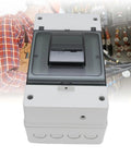 Industrial Grade IP66 Weatherproof DC Circuit Breaker Box Built Like A Tank Plastic Enclosure For Solar Battery MCCB with transparent lid