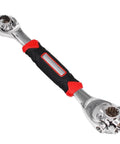 52 In 1 Universal Socket Wrench Set With 360 Degree Rotating Head And Rubber Handle, stainless steel multi tool