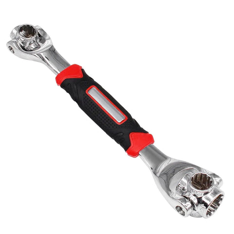 52 In 1 Universal Socket Wrench Set With 360 Degree Rotating Head And Rubber Handle, stainless steel multi tool