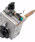 Gas Water Heater Control Thermostat NG Natural Gas For PROG40-40N RH62 And PROG50-40N RH62 close-up angle with copper thermocouple