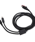 Slick No Sweat Plug And Play Universal Printer Cable 2 In 1 Design With 24V Power Usb To Usb Type B Plus 3 Pin Din Adapter, 1.8m length
