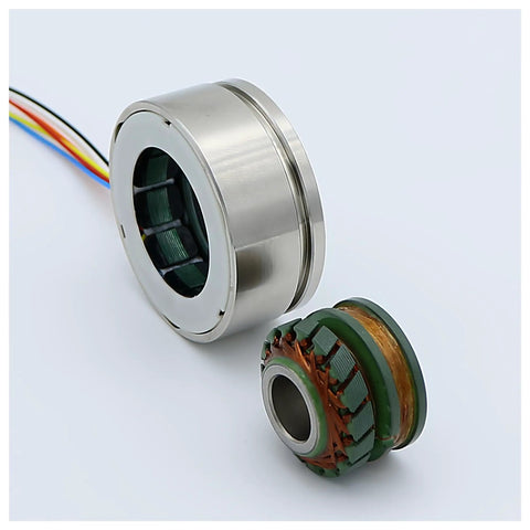 Brushless Wound Rotary Transformer For High Stability Motion Control Resolver 36XFDW7105 compact metal unit with wiring