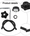 Heavy Duty Snow Blower Handle Kit Replacing 114-3779 108-4887 107-3844 Lock With Ergonomic Grip Knobs For Easy Install And Tough Winter Grind, parts set