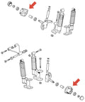 Heavy Duty Front Wheel Hub Assembly For Golf Carts Rolls Slick As Glass No Messy Labor Required Fits Ezgo Rxv 2008 Up Gas Or Electric Riders Grab A Fresh Set Quick Swap Design Comes As A Pair Seals Included, assembly diagram with labeled parts.