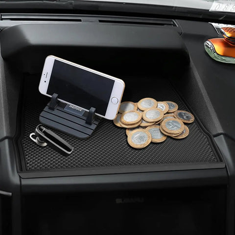 Subaru Dashboard Mats For Forester Crosstrek Impreza 2018 2024 Upgrade Silicone Interior Dash Pad Liner All Black in car