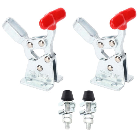 Heavy Duty Quick Release Toggle Clamp Set Elbow Fixture Hold Down Clamps For Woodworking Jigs Welding Drilling And Milling Fixtures 2 Pack