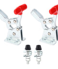 Heavy Duty Quick Release Toggle Clamp Set Elbow Fixture Hold Down Clamps For Woodworking Jigs Welding Drilling And Milling Fixtures 2 Pack Rock Solid Built Tough For Precise Easy Release And Secure Grip