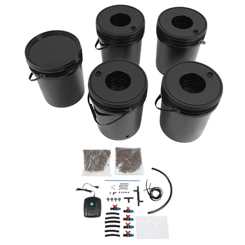 Hydroponic Growing System Kit Dope With 5.28 Gallon Deep Water Culture Pump Air Stone And Recirculating Drip Garden components