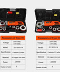 No Sweat 2300W Portable Electric Pipe Threading Machine With All Copper Motor and six built tough die heads in case.