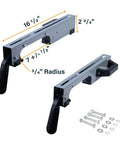 Set Of Two Miter Saw Stand Mounting Brackets For MT4000 Stand OEM Replacement Tool Mounts with dimensions and hardware