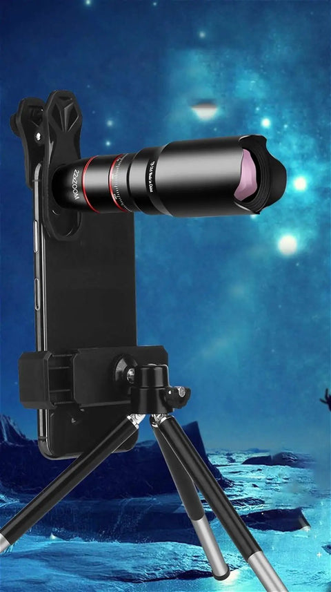 Dual Focus Low Light Monocular Telescope With Smartphone Tripod 22x Zoom Surround View System for birdwatching, hiking, camping