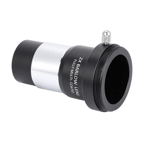 2x Barlow Lens from 1.25 Inch Plossl Telescope Eyepiece Set with all-metal body for serious stargazing and astronomy