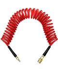 Top Shelf Recoil Air Compressor Hose Featuring Heavy Duty Pu Spring Design for neat storage and zero slack operation.