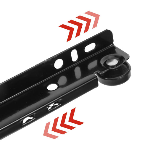 10 Inch Bottom Mount Drawer Slides For Dresser And Cabinet Repair Smooth Cold Rolled Steel Drawer Glides Durable Furniture Guide Rails 1 Set No Fuss Easy Install And Durable Construction For Home Renovations black slide close-up