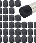 Thirty Two Piece Rubber Chair Leg Tips Seven Eight Inch Round Furniture Glide Caps, heavy duty rubber caps displayed.