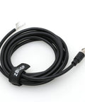 M12 4 Pin Male Actuator Sensor Signal Cable A Coded Shielded For Industrial Automation Control Fieldbus Module 3M coiled view