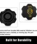 Must Have DOT3 Brake Fluid Cap Replacement For Cadillac Escalade Suburban Tahoe Silverado Volt Colorado Corvette GMC Yukon Sierra Acadia Canyon Buick Enclave Lucerne Master Cylinder Reservoir Cap showing durable ABS material design
