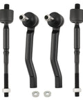 Front Outer Tie Rod Ends Pair For Nissan Sentra 2013 2019 And Compatible Models Leaf 2018 2019 NV200 2013 2019 City Express 2015 2018 Driver And Passenger Side, black steel steering parts