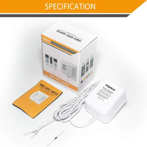 Universal 18V 800mA Doorbell Transformer Power Adapter For Video Doorbells with box and user manual included.