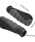 Antislip Bicycle Handlebar Grips Protector For Mountain Road And Folding Bikes Black And Grey Soft TPR Rubber For Comfy Ride