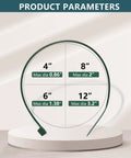Green Zip Ties Assorted Sizes 4 6 8 12 Inch Pack Of 200 With 18 To 50 Lb Tensile Strength size chart with diameter dimensions