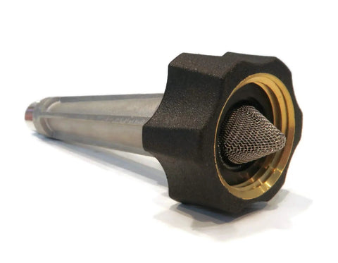Close-up view of New Water Inlet Tube For Annovi Reverberi 201496GS 190632GS Pressure Washer Pump With EZ Grip Garden Hose Connection