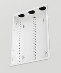 20 Inch Structured Wiring Enclosure With Screw On Cover Built Tough Steel Construction Glossy White for cable management