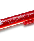 Red Compact Noncontact AC Voltage Detector 50 To 1000VAC CAT IV Pen Sized Electrician Tool with white cap and clip.