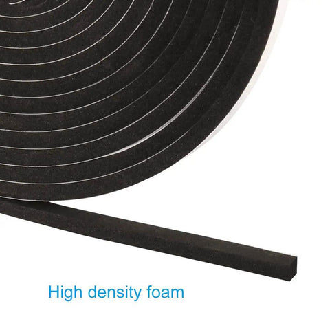Kick Those Stubborn Drafts With Heavy Duty Foam Seal Tape For Doors And Windows Soundproof Weather Stripping Single Sided Cushioned Gap Filler Blocks Chill Air And Hiss 3 8 By 3 16 2 Rolls - Black foam tape roll.
