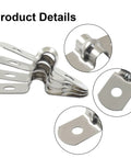 Heavy Duty 30 Pack M5 Screw Quarter Inch 304 Stainless Steel Rigid Pipe Straps Weather Resistant Wall Mount Cable Clamps close-up details