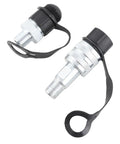 Badass Heavy Duty Hydraulic Quick Connect Coupler M16 X 15 Self Locking Check Valve Cr Plated Steel High Pressure Hose Fitting 70MPa Two Stage Seal Leak Proof Top Shelf Build For Job Sites That Need Grip And Power Zero Hassle With No Mess No Stress, pair with caps