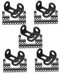 Heavy Duty L Brackets For Corner Shelf Support Cabinet Cold Rolled Steel, set of 5, matte black, for furniture assembly.