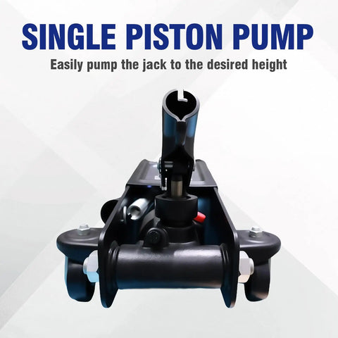 Beefy 3 Ton Low Profile Floor Jack For SUVs And Cars With Wheels Fast Lift Hydraulic Jack Stable Support piston pump close-up