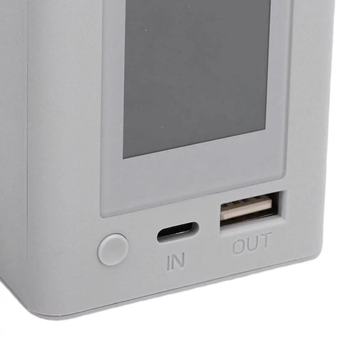 Close-up of PD 45W Dual Battery Drone Charger With Two Way Charging Station Smart Digital Display Storage Mode And Intelligent Power Distribution